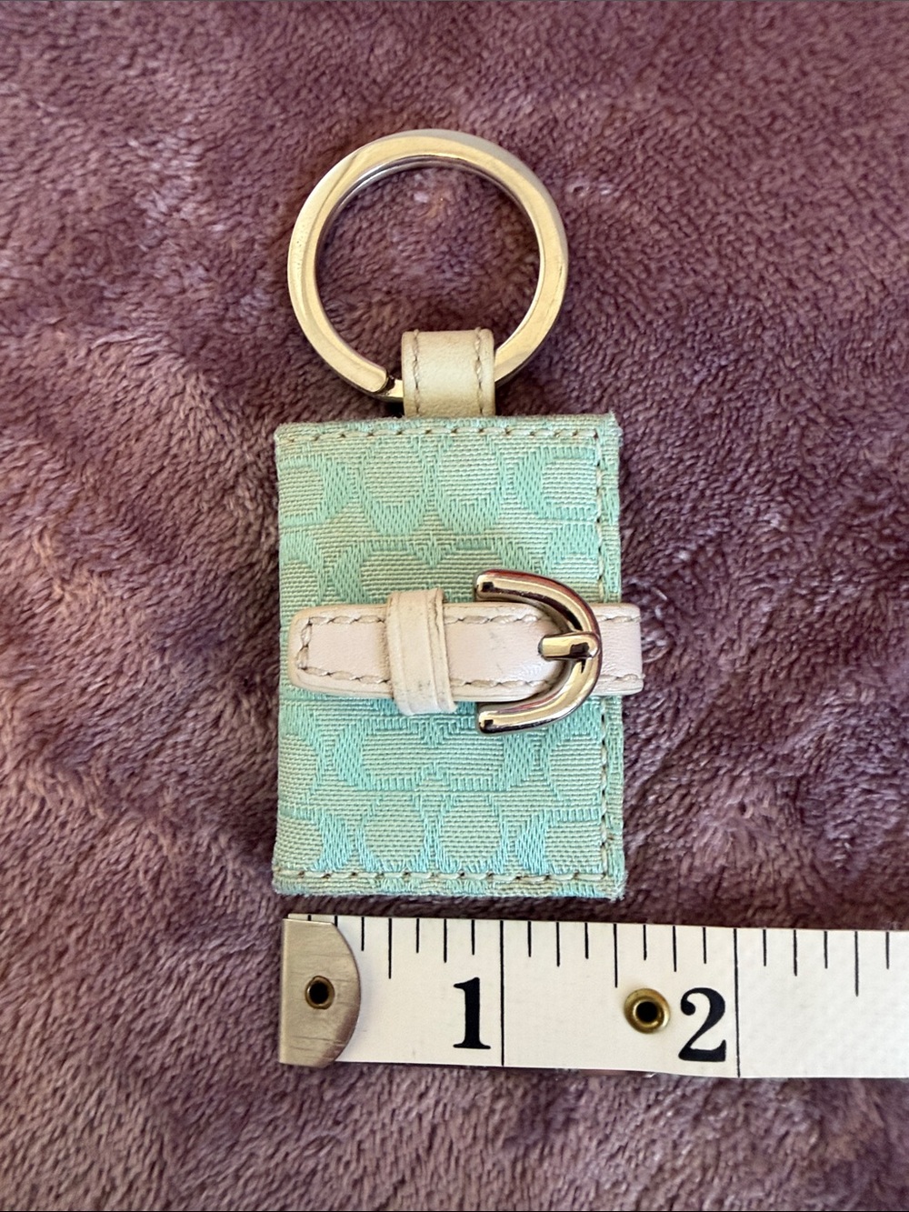 Coach Signature Mini Photo Frame Keychain - Picture 13 of 13